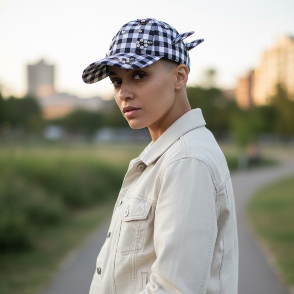 Betsy Johnson Embellished Cap with Bow